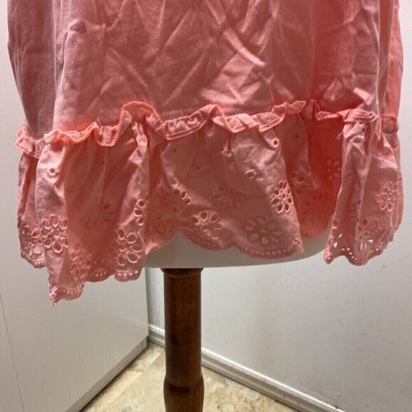 J Crew Factory Eyelet hem tank top Pink - Picture 3 of 6